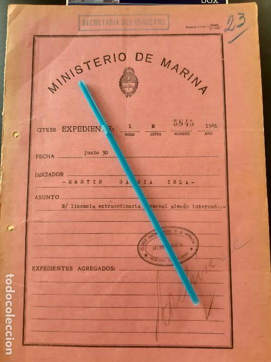 Militaria: WW2. ACORAZADO GRAF SPEE. LICENCIA A PRISIONERO ALEMAN