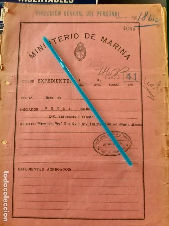 Militaria: WW2. ACORAZADO GRAF SPEE. INTERNAMIENTO FRANZ GROSS
