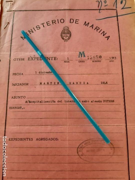Militaria: WW2. ACORAZADO GRAF SPEE. HOSPITALIZACION PETERS HERBERT