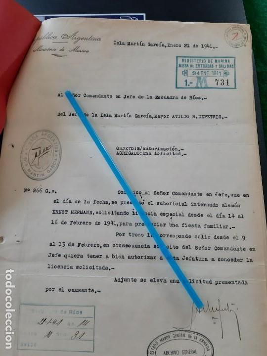Militaria: WW2. ACORAZADO GRAF SPEE. LICENCIA ESPECIAL ERNST HERMANN