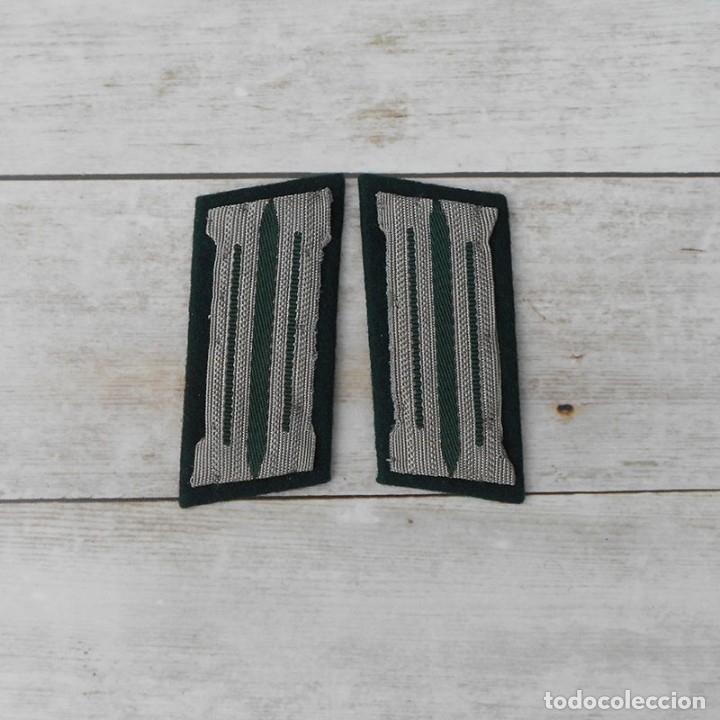 Militaria: Parches de cuello Wehrmacht oficiales ej&eacute;rcito