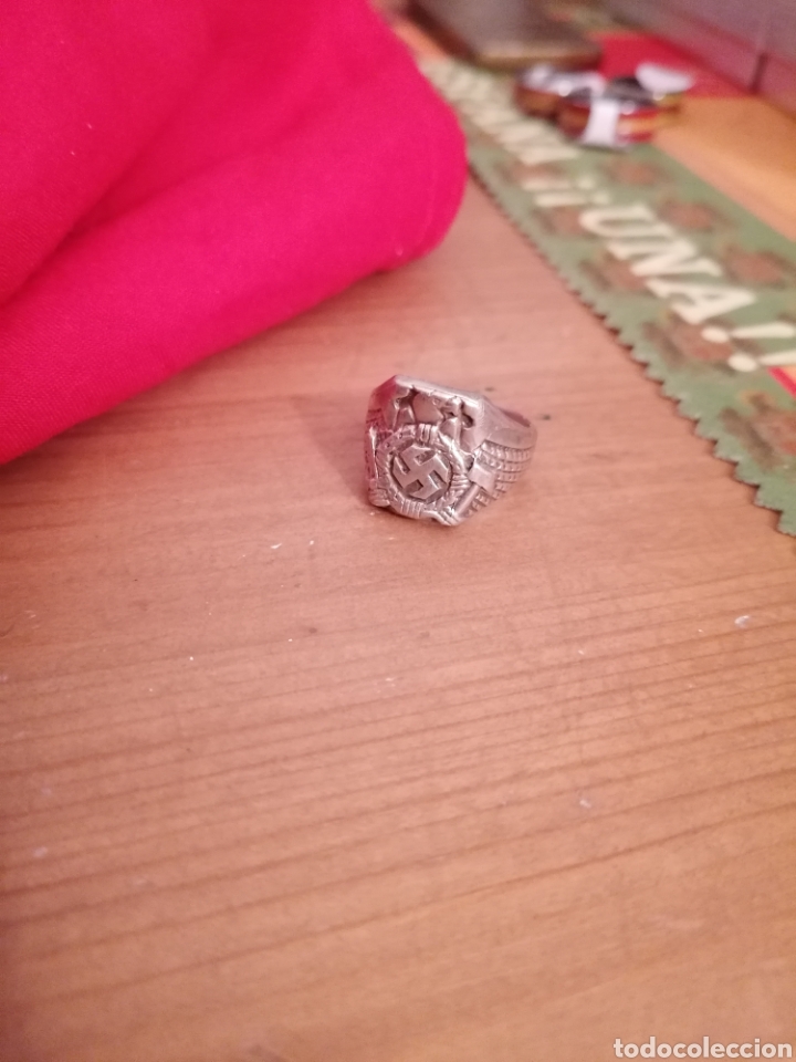 Militaria: Anillo de plata Hitler jugend - Foto 2
