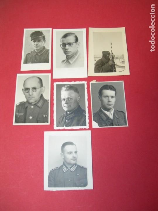 Militaria: LOTE 7 FOTOS CARNET SOLDADOS WEHRMACHT