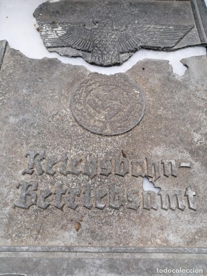 Militaria: Placa de edificio de ferrocarril aleman - Foto 2