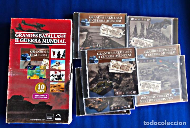 Militaria: grandes batallas segunda guerra mundial 10 cd rom multimedia