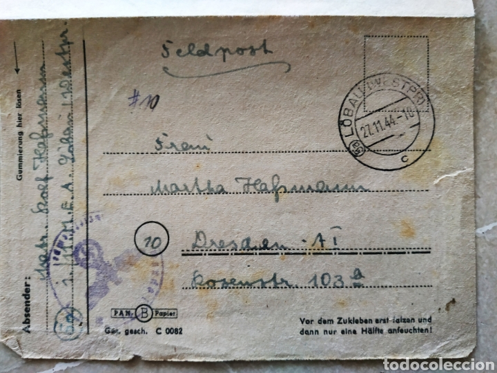 Militaria: Feldpost de 1944 - Foto 2