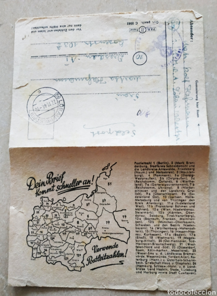 Militaria: Feldpost de 1944 - Foto 1