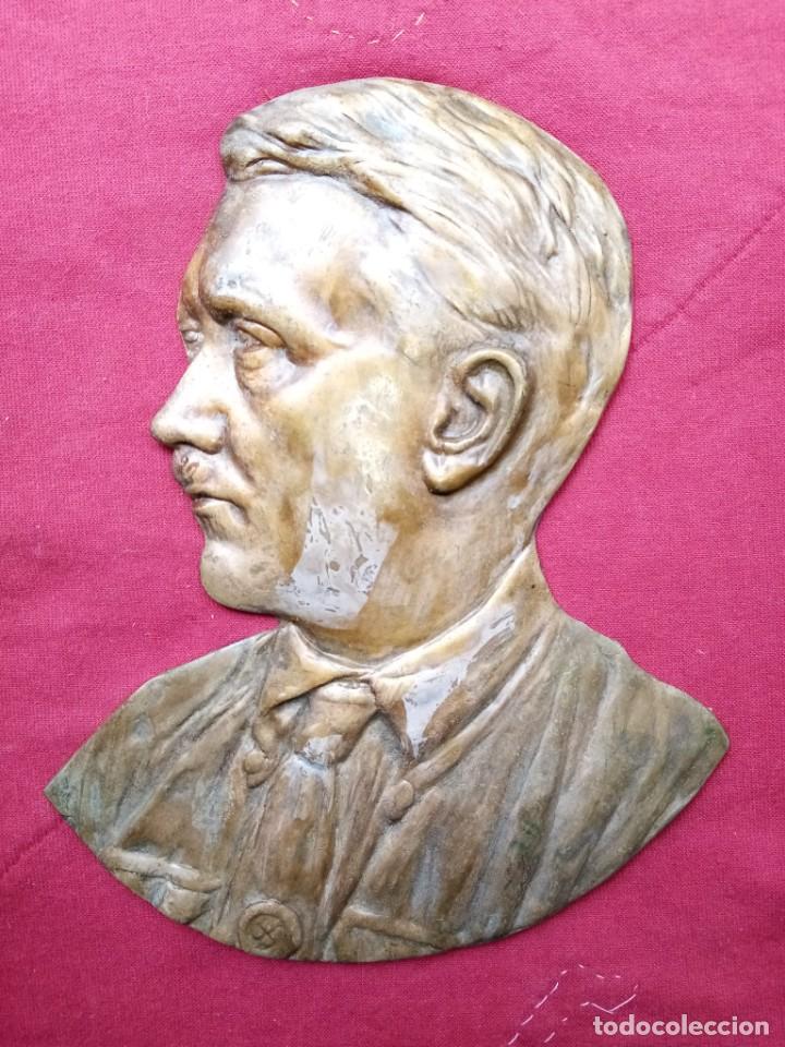 Militaria: Placa con retrato de Hitler - Foto 1