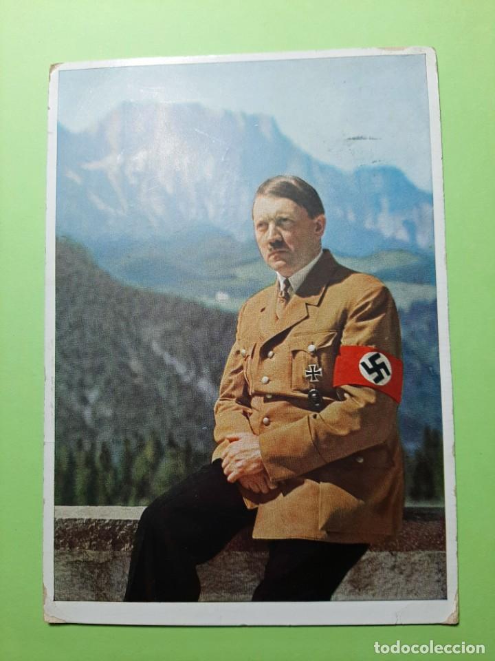 Militaria: TARJETA POSTAL DE HITLER.- - Foto 1