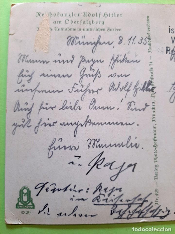 Militaria: TARJETA POSTAL DE HITLER.- - Foto 3
