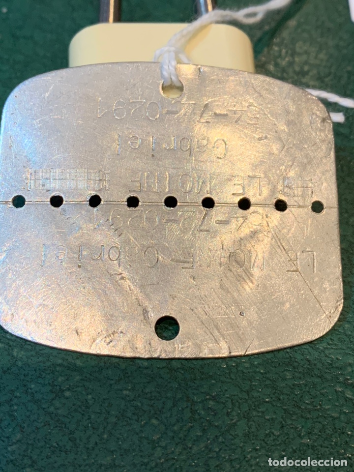 Militaria: Placa Identificaci&oacute;n Ej&eacute;rcito Franc&eacute;s - Foto 1