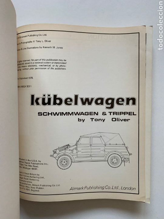 Militaria: Tony Oliver. Kübelwagen. Kfz. 1. Volkswagen Type 82. Including The Schwimmwagen & Trippel. Wehrmacht - Foto 2 - 244745760