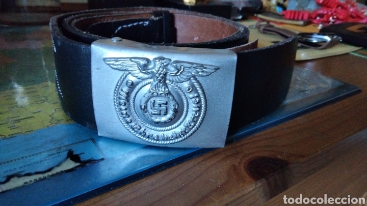 Militaria: Hebilla y cintur&oacute;n de cuero ss - Foto 2