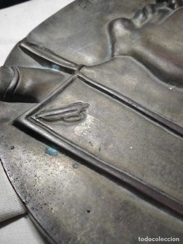 Militaria: Placa de BRONCE con el ROSTRO de MUSSOLINI - Foto 4