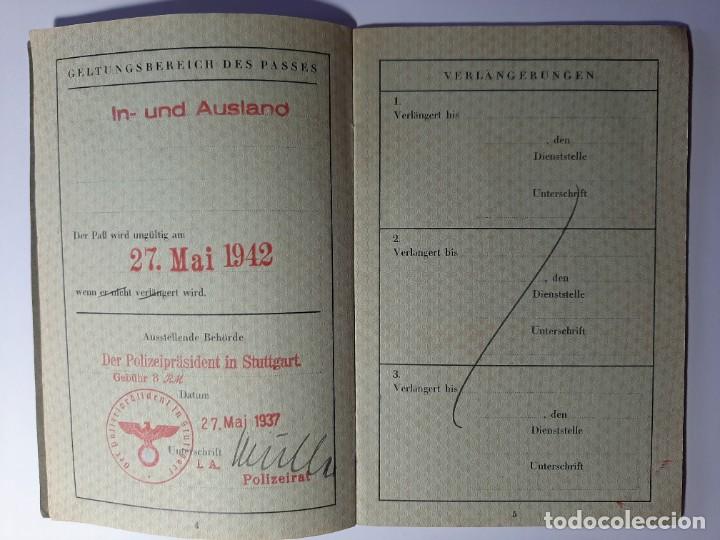 Militaria: III REICH. PASAPORTE. - Foto 4