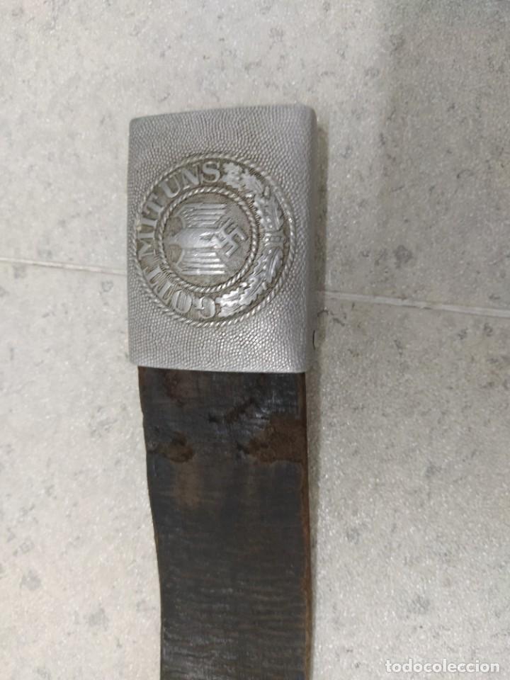 Militaria: Cintur&oacute;n aleman original 80 Cm. De largo. - Foto 2