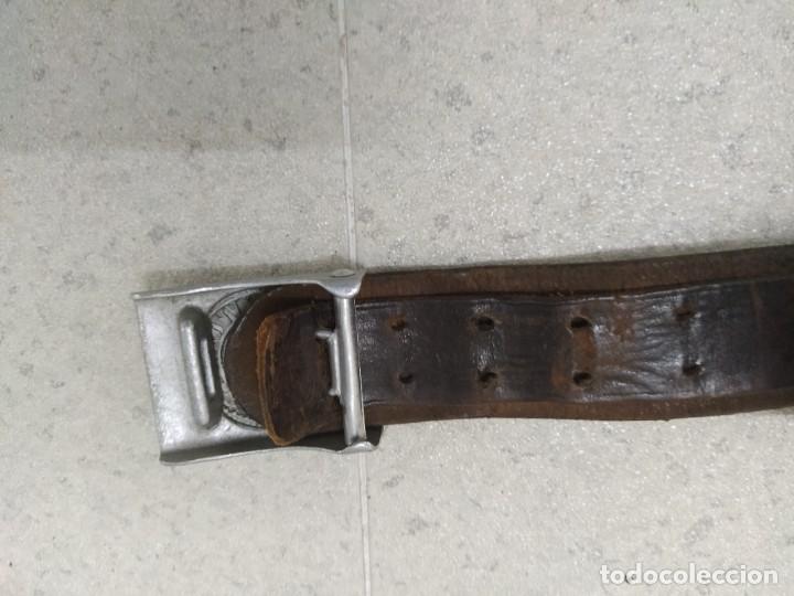 Militaria: Cintur&oacute;n aleman original 80 Cm. De largo. - Foto 3
