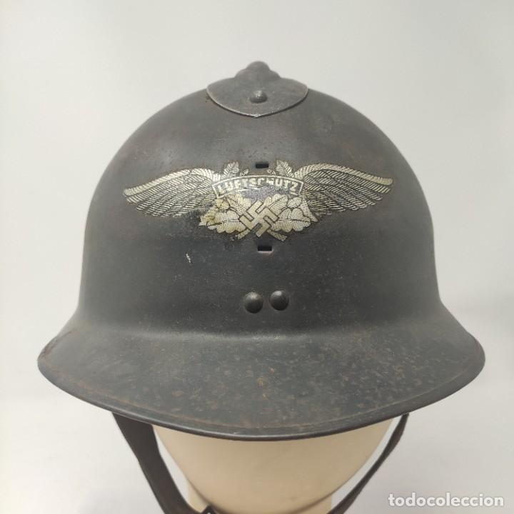 Militaria: Casco de defensa a&eacute;rea luftschutz alem&aacute;n - Foto 1