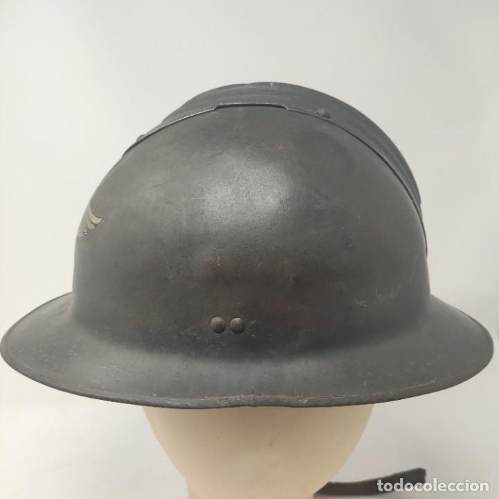 Militaria: Casco de defensa a&eacute;rea luftschutz alem&aacute;n - Foto 3