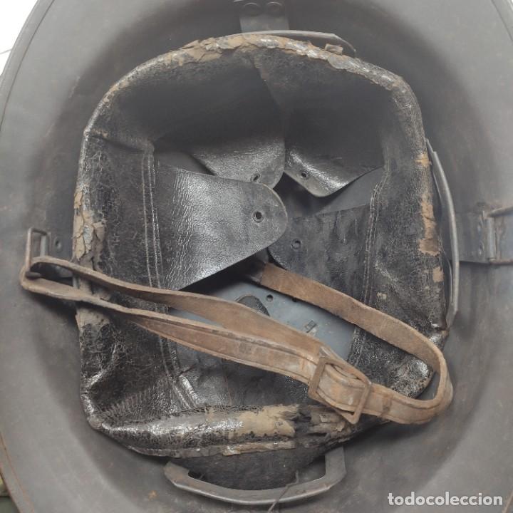 Militaria: Casco de defensa a&eacute;rea luftschutz alem&aacute;n - Foto 6