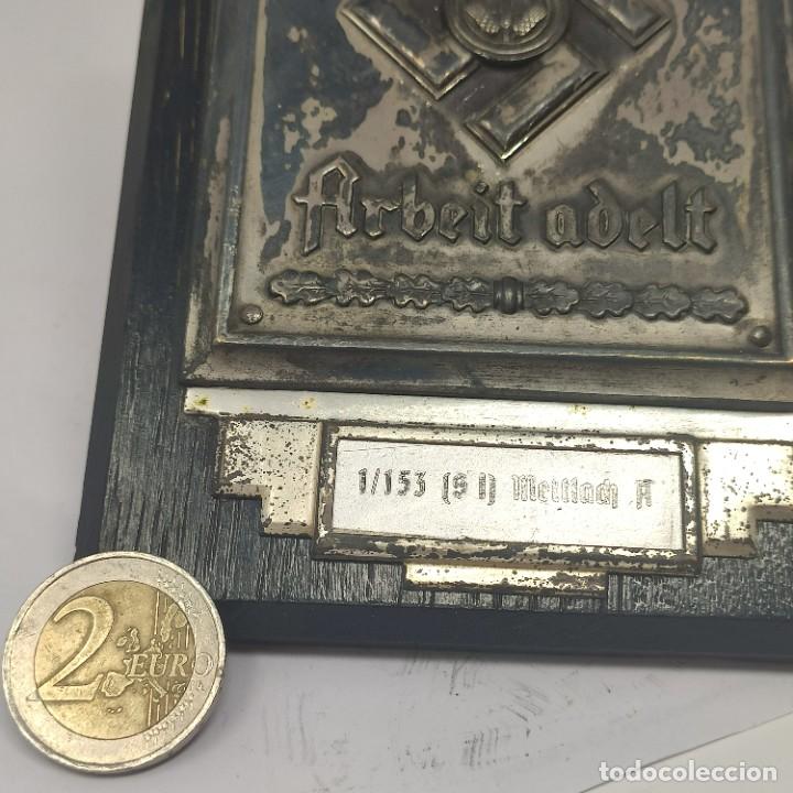 Militaria: Placa Arbeit Adelt - Foto 2