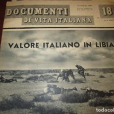 Militaria: RESERVADO ---7 REVISTAS --DOCUMENTI DI VITA ITALIANA AÑO 1941-1942 --ROMA Nº 9-10-11-12-13-17-18. Lote 366247656
