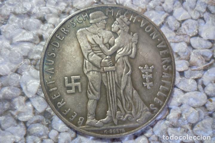 Militaria: Medal - Return of the hanseatic city of Danzig 60 mm rare