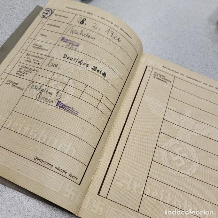 Militaria: Documento Arbeitsbuch alem&aacute;n - Foto 4