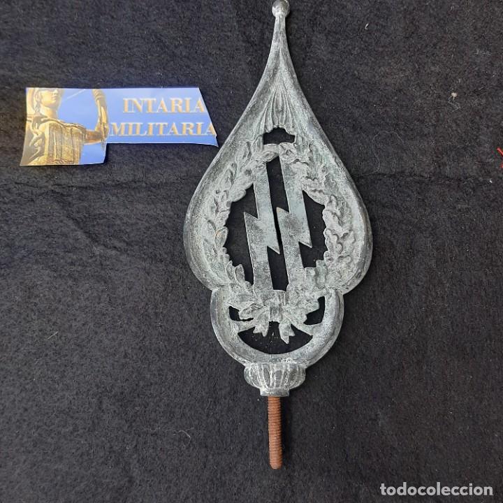 Militaria: Punta de estandarte SS - Foto 4