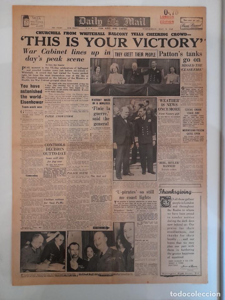 periódico daily mail 9 mayo 1945 fiesta por der - Compra venta en  todocoleccion