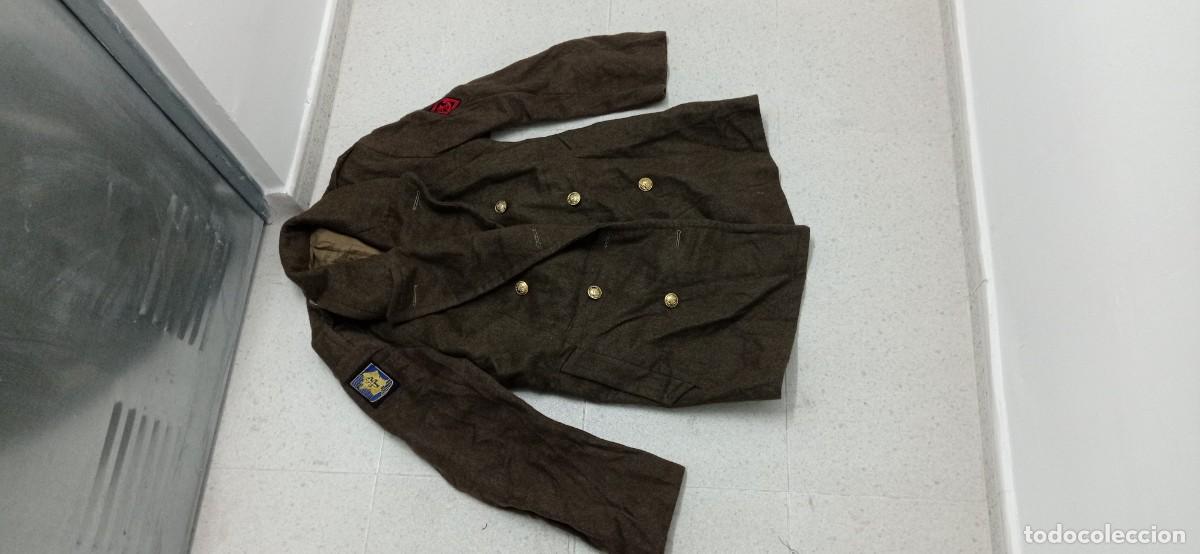 Militaria: Abrigo frances de corte americano talla 50 - Foto 1