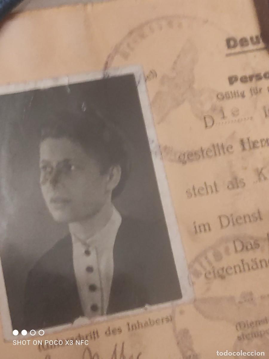 Militaria: Carnet Reichsbahn e insignia - Foto 3