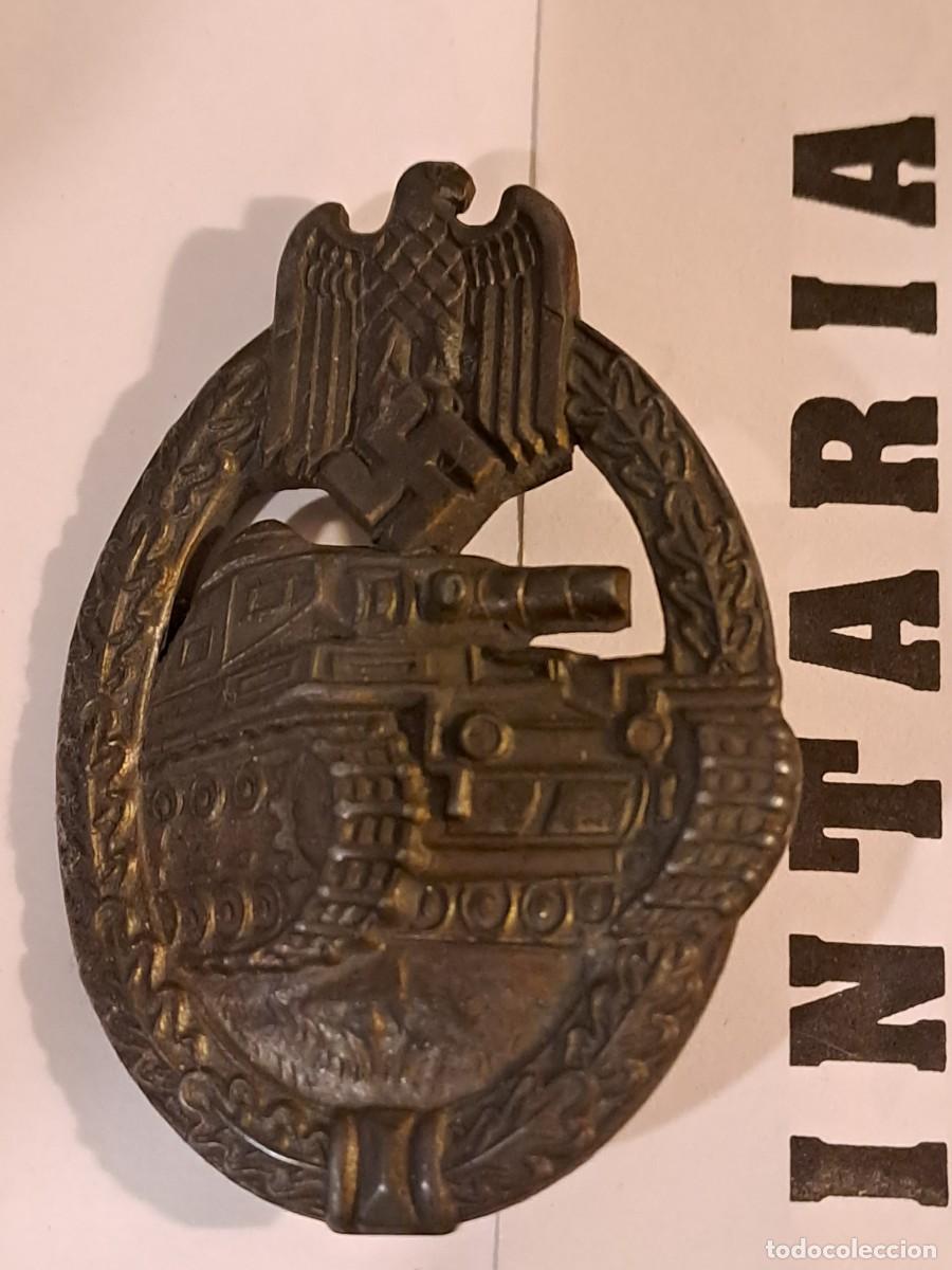 Militaria: Distintivo aleman Panzer bronce - Foto 2