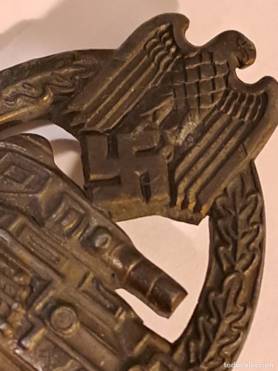 Militaria: Distintivo aleman Panzer bronce - Foto 3