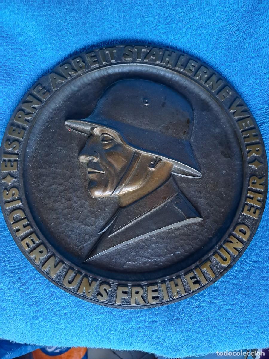 Militaria: Placa bronce militar alemana - Foto 2