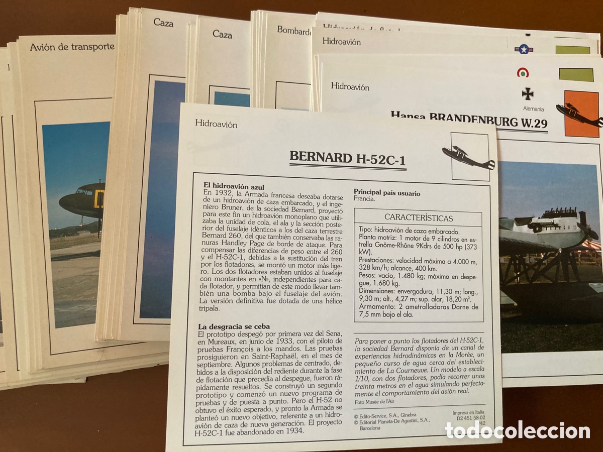 Militaria: Fichas aviones de guerra - Foto 3