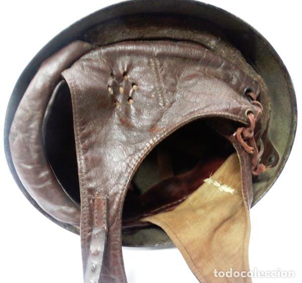 Militaria: CASCO INGL&Eacute;S MODELO &rdquo;DISPATCH RIDER&rdquo; A&Ntilde;O 1943 - Foto 6