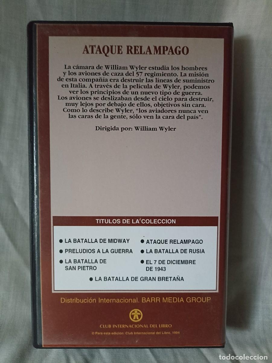 Militaria: Ataque relampago, documental b&eacute;lico VHS de 1994 - Foto 3