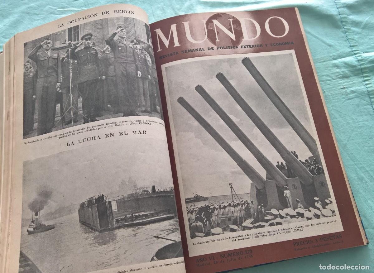 Militaria: Revista NUEVO MUNDO ..1945..muy ilustrada..politica, actualidad, guerra Mundial..14 numeros