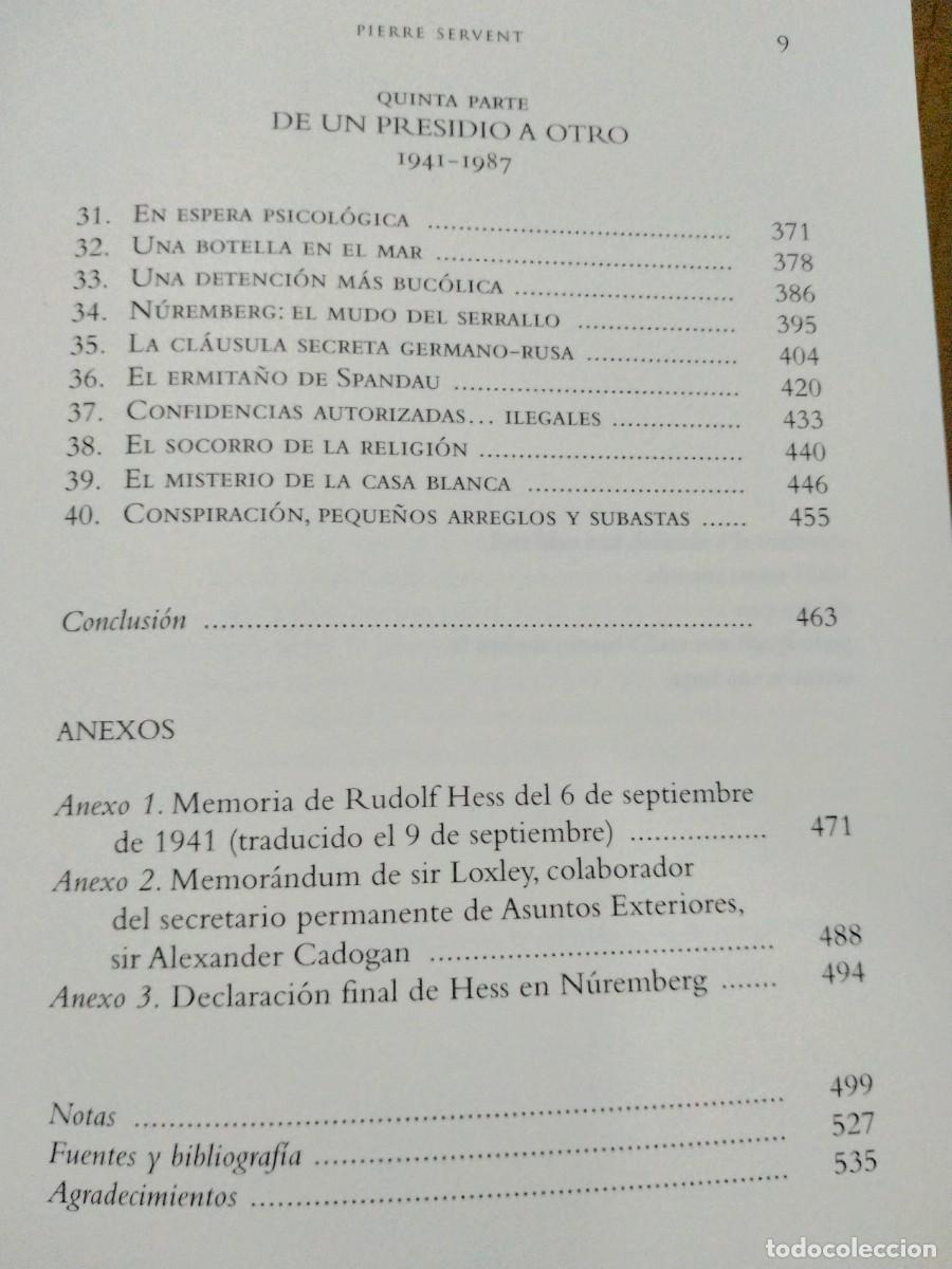 Militaria: PIERRE SERVENT. RUDOLF HESS . ESFERA DE LOS LIBROS - Foto 4