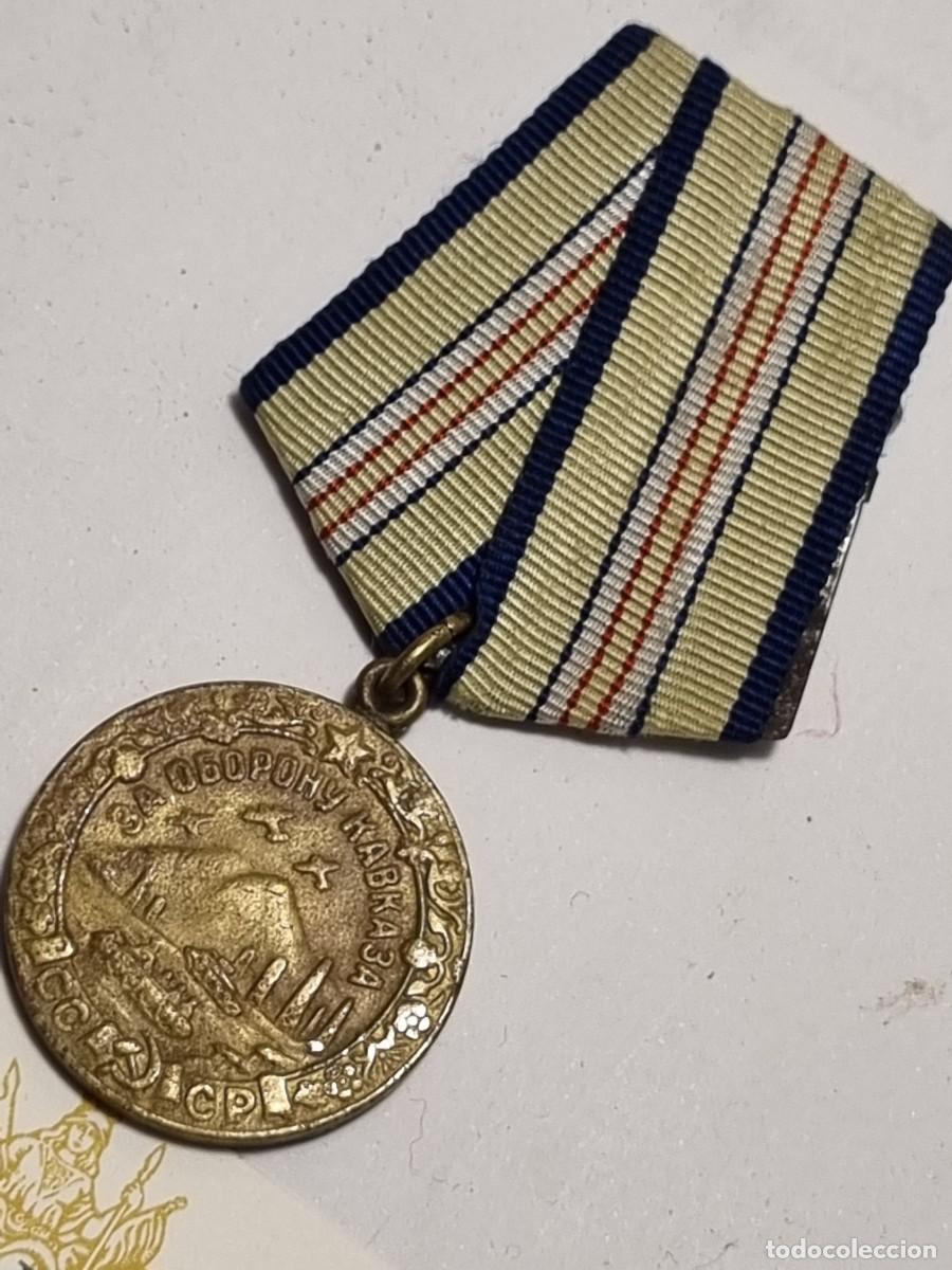 Militaria: Medalla sovi&eacute;tica del Caucaso - Foto 2
