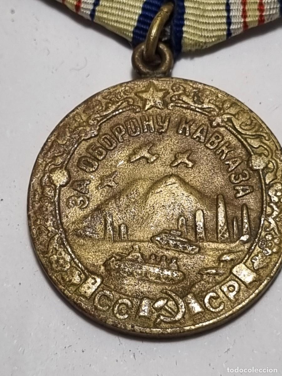 Militaria: Medalla sovi&eacute;tica del Caucaso - Foto 3