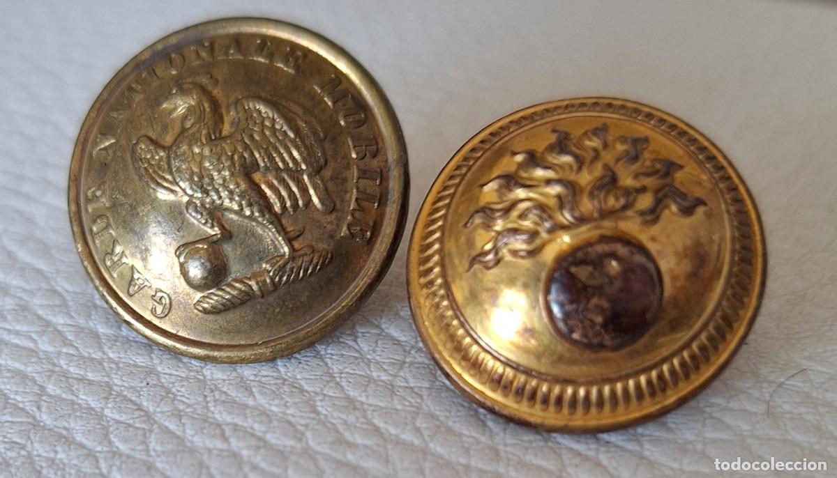 Militaria: Dos botones napoleon independencia - Foto 1