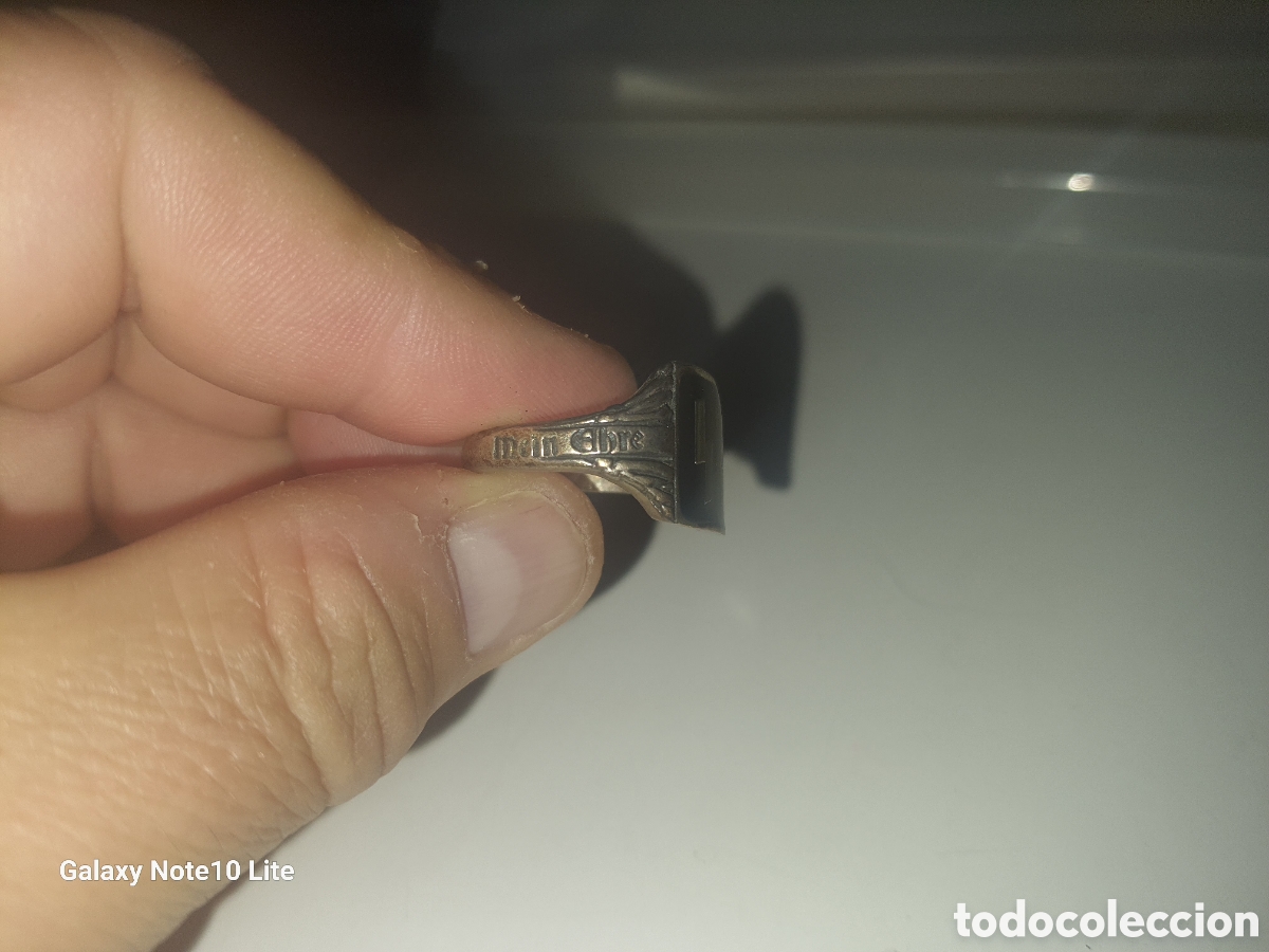 Militaria: Antiguo anillo SS aleman - Foto 4