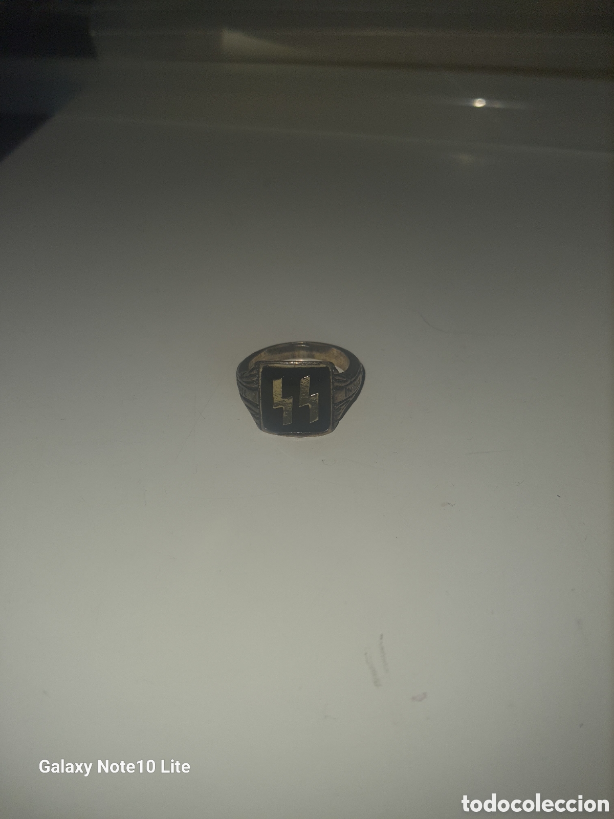 Militaria: Antiguo anillo SS aleman - Foto 1