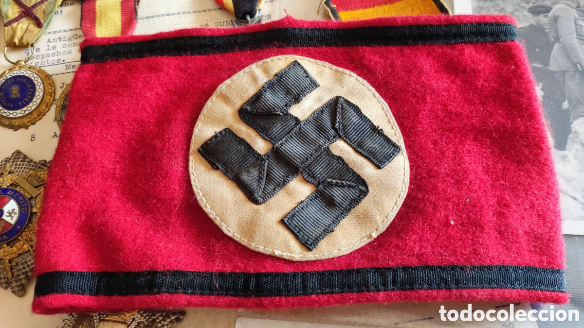 Militaria: Brazalete ss, modelo algodon - Foto 1