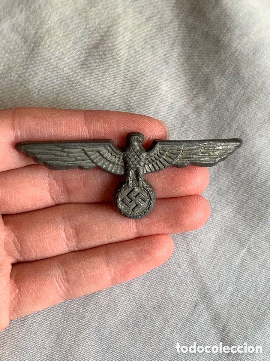 Militaria: ALEMANIA EMBLEMA ORIGINAL AGUILA DE GORRA II GUERRA MUNDIAL