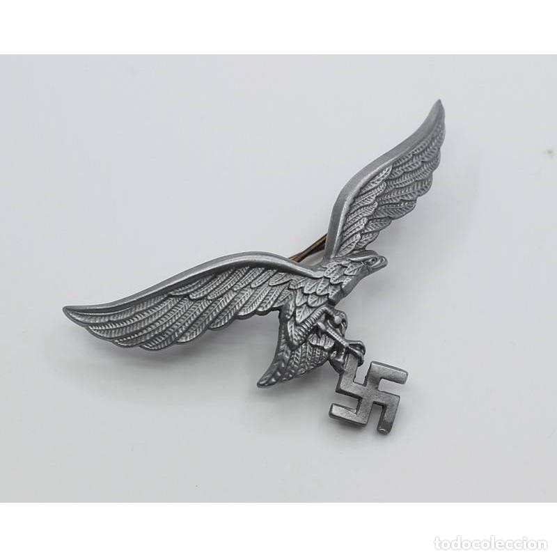 Militaria: INSIGNIA &Aacute;GUILA GORRA LUFTWAFFE (ALUMINIO) - SEGUNDA GUERRA MUNDIAL