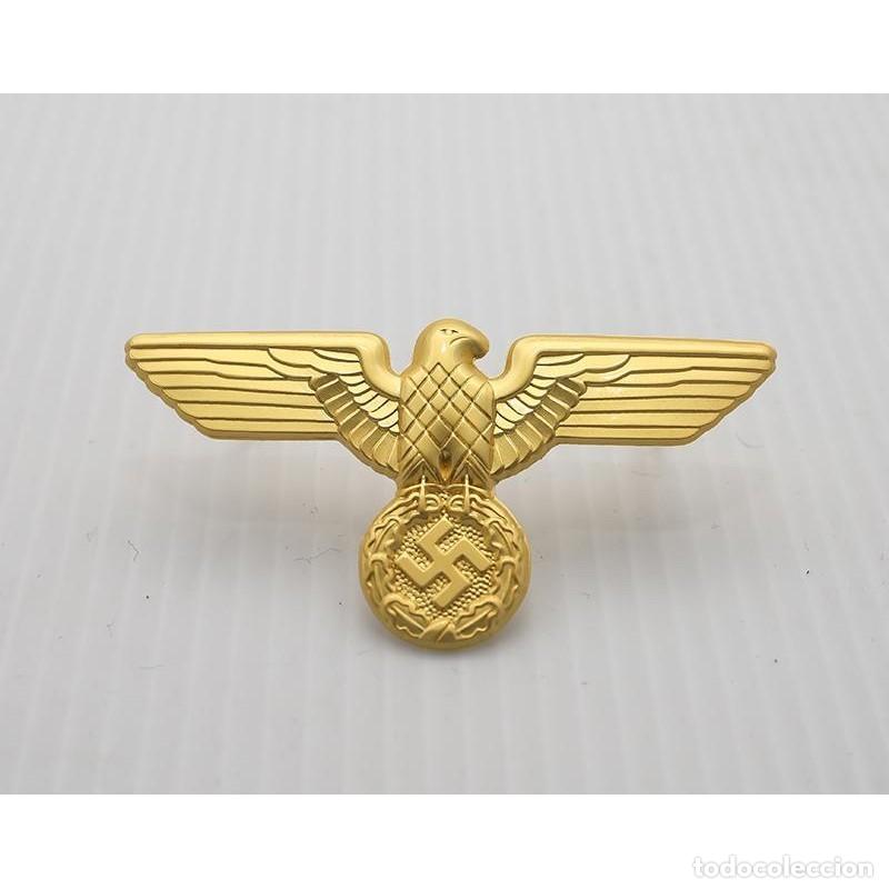 Militaria: INSIGNIA AGUILA DE GORRA NSDAP - ORO- SEGUNDA GUERRA MUNDIAL
