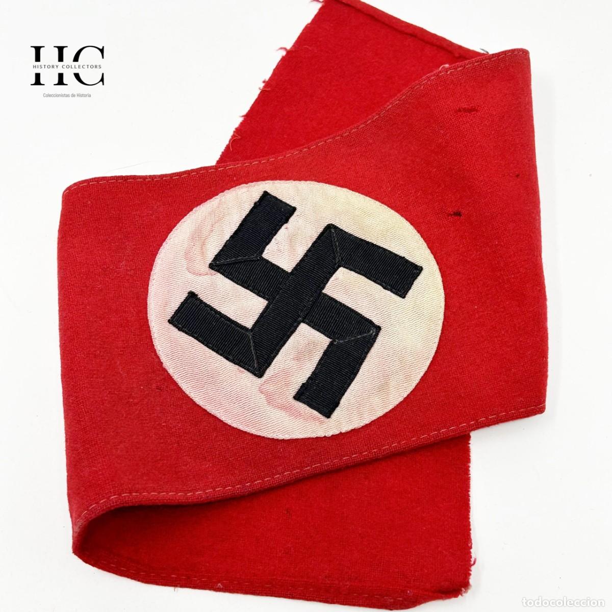 Militaria: Brazalete Original NSDAP Partido Nacionalsocialista Alem&aacute;n Tercer Reich 1933-1945